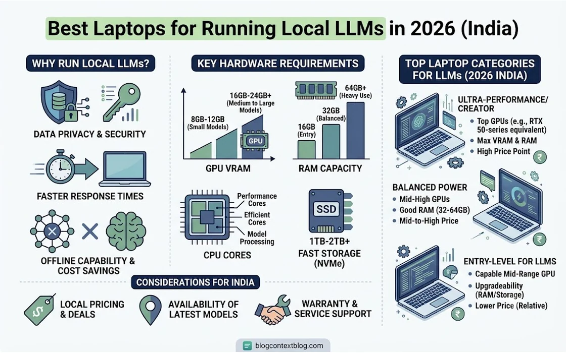 Best Laptops for Running Local LLMs in 2026 (India)