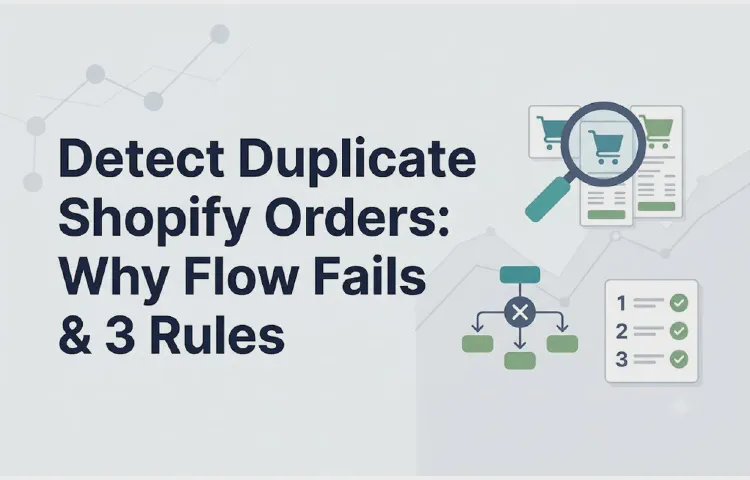 Detect Duplicate Shopify Orders: Why Flow Fails & 3 Rules