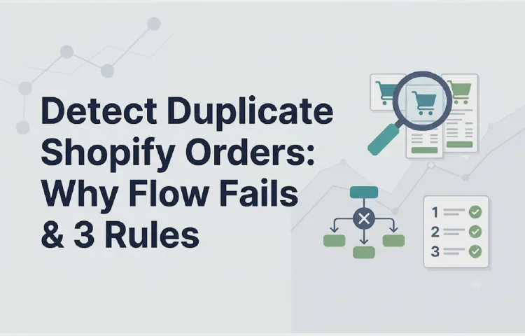 Detect Duplicate Shopify Orders: Why Flow Fails & 3 Rules