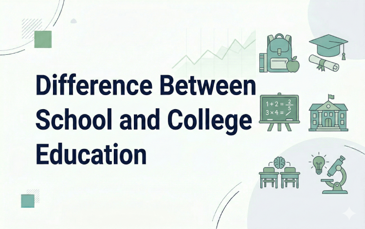 Difference Between School and College Education