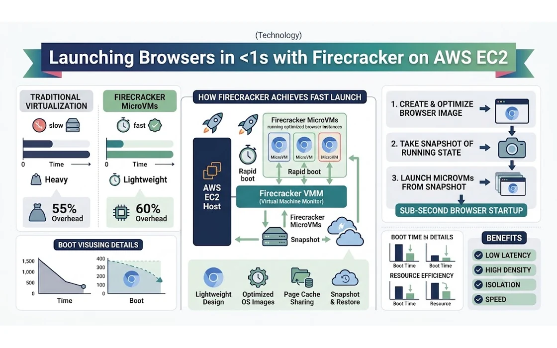 Launching Browsers in <1s with Firecracker on AWS EC2