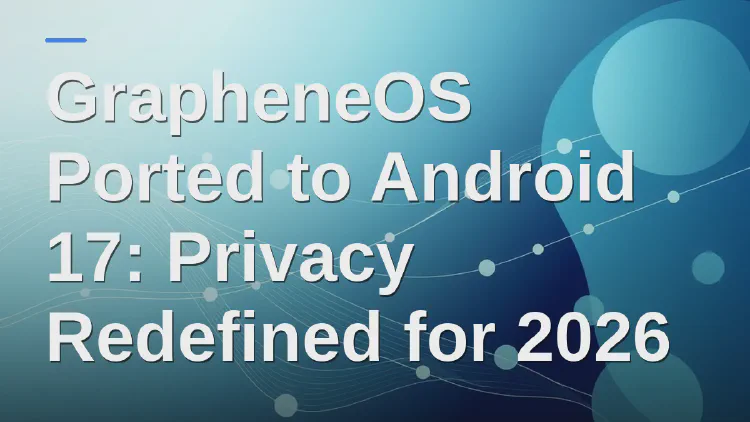 GrapheneOS Ported to Android 17: Privacy Redefined for 2026