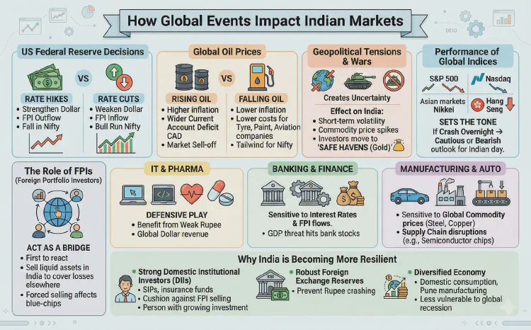 How Global Events Impact Indian Markets
