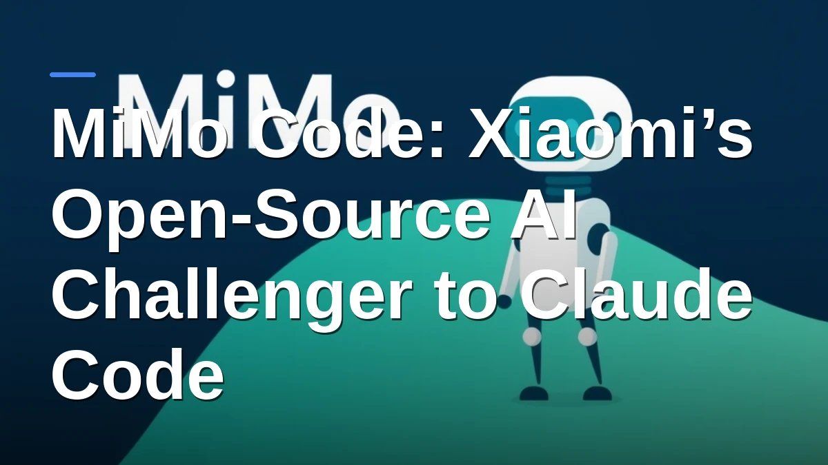 MiMo Code: Xiaomi’s Open-Source AI Challenger to Claude Code