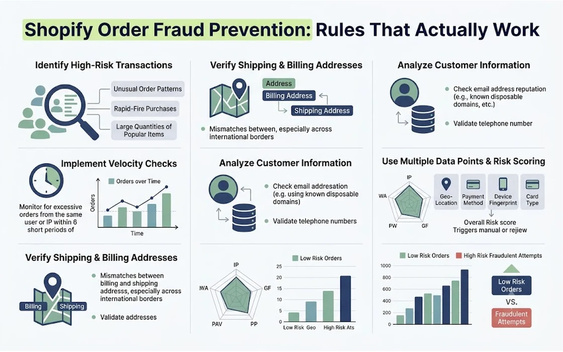 Shopify Order Fraud Prevention: Rules That Actually Work