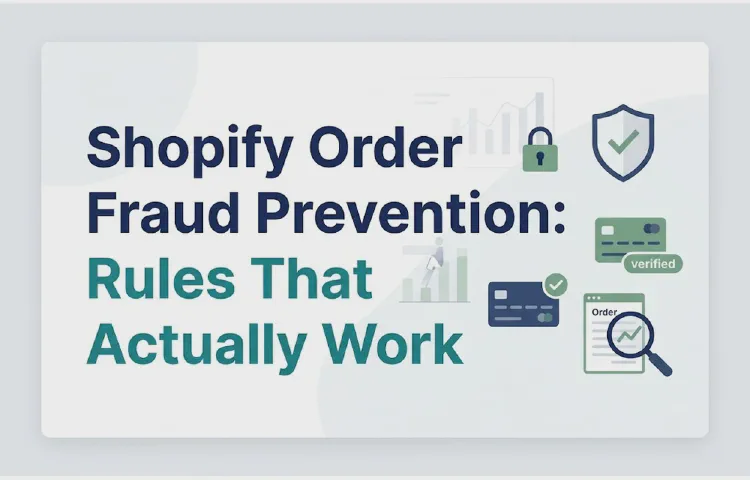 Shopify Order Fraud Prevention: Rules That Actually Work