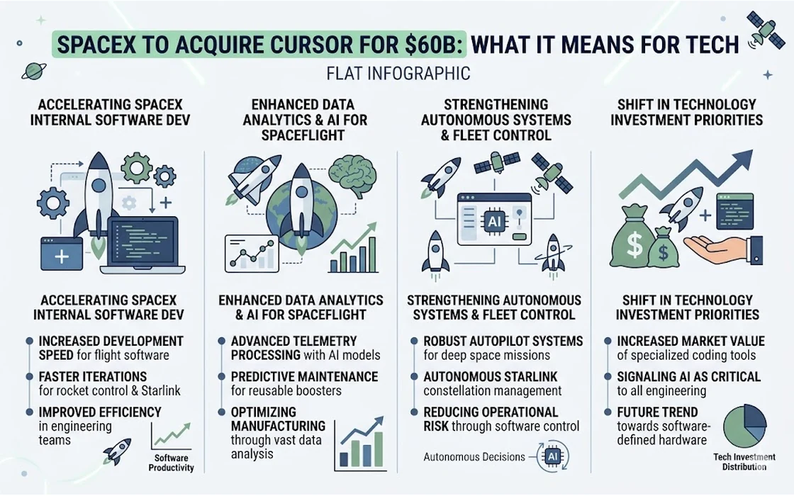 SpaceX to Acquire Cursor for $60B: What It Means for Tech