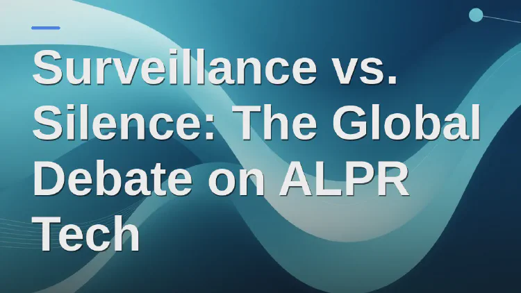 Surveillance vs. Silence: The Global Debate on ALPR Tech