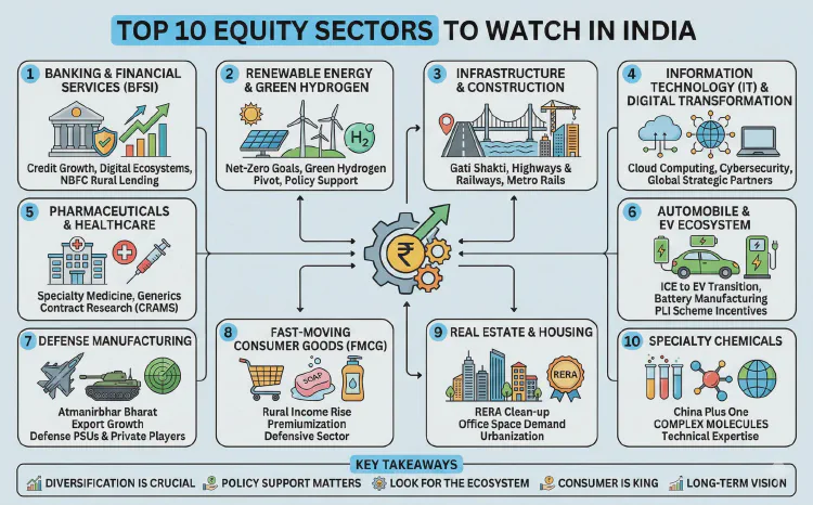 Top 10 Equity Sectors to Watch in India