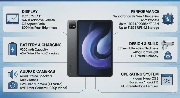 Xiaomi Pad 8: Full Specs, Features & 2026 Review