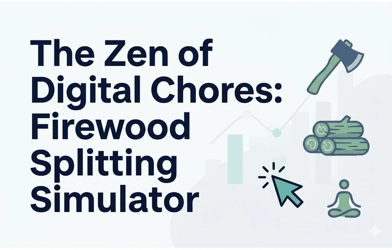 The Zen of Digital Chores: Firewood Splitting Simulator
